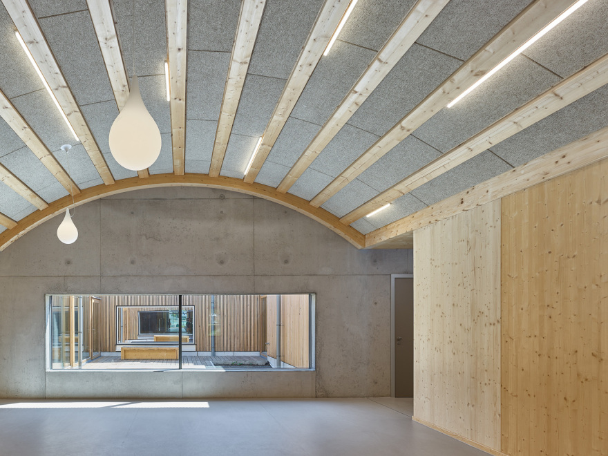 德国公共公园内的木结构幼儿园与博物馆-15