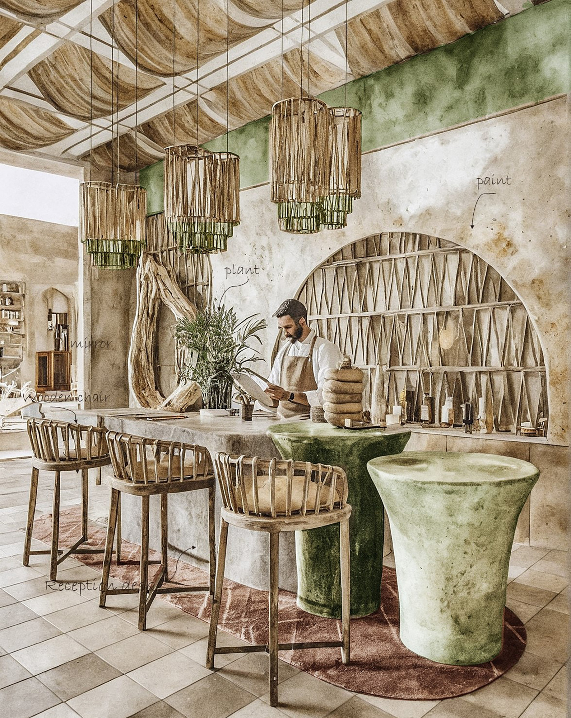 卡拉扎咖啡馆，卡拉扎餐厅丨阿曼丨Eman abdelrahman-1