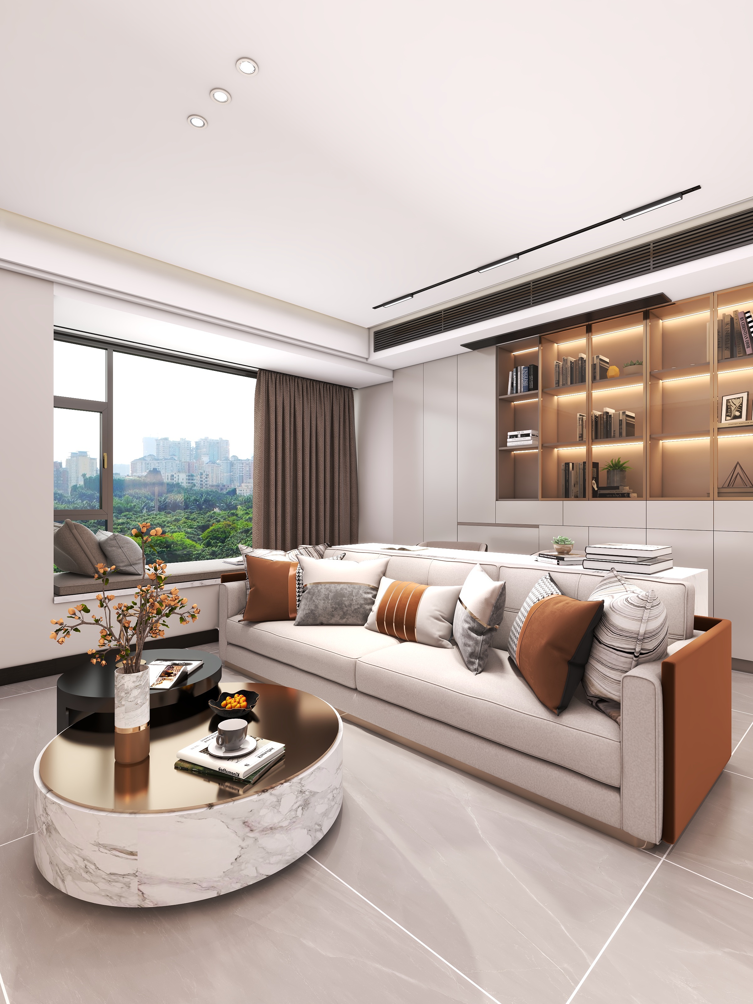 四川成都望江水岸（161平方意式轻奢四居室）-12