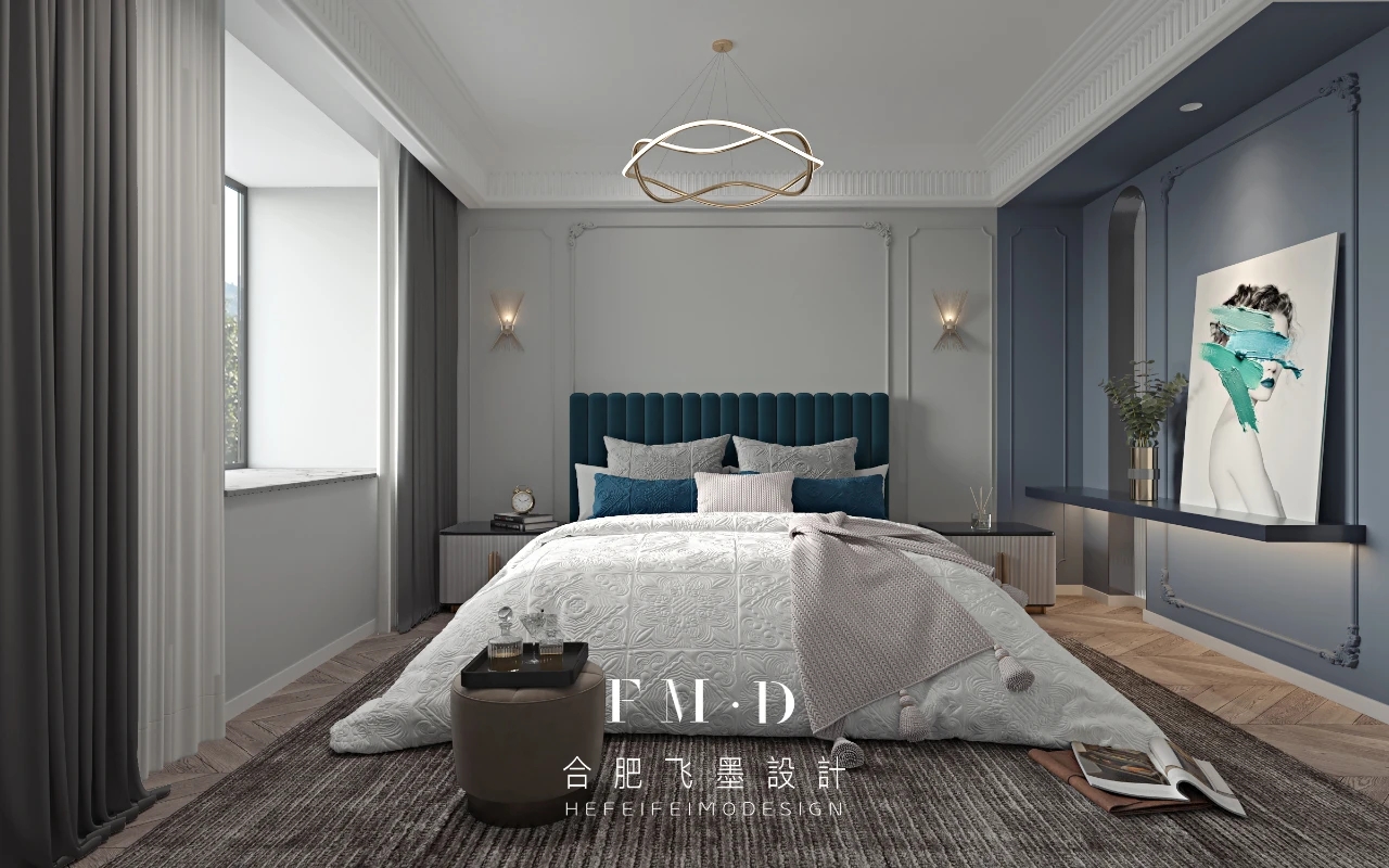 合肥万振逍遥苑 140㎡轻奢法式婚房，设计让生活始终保持新鲜感-33