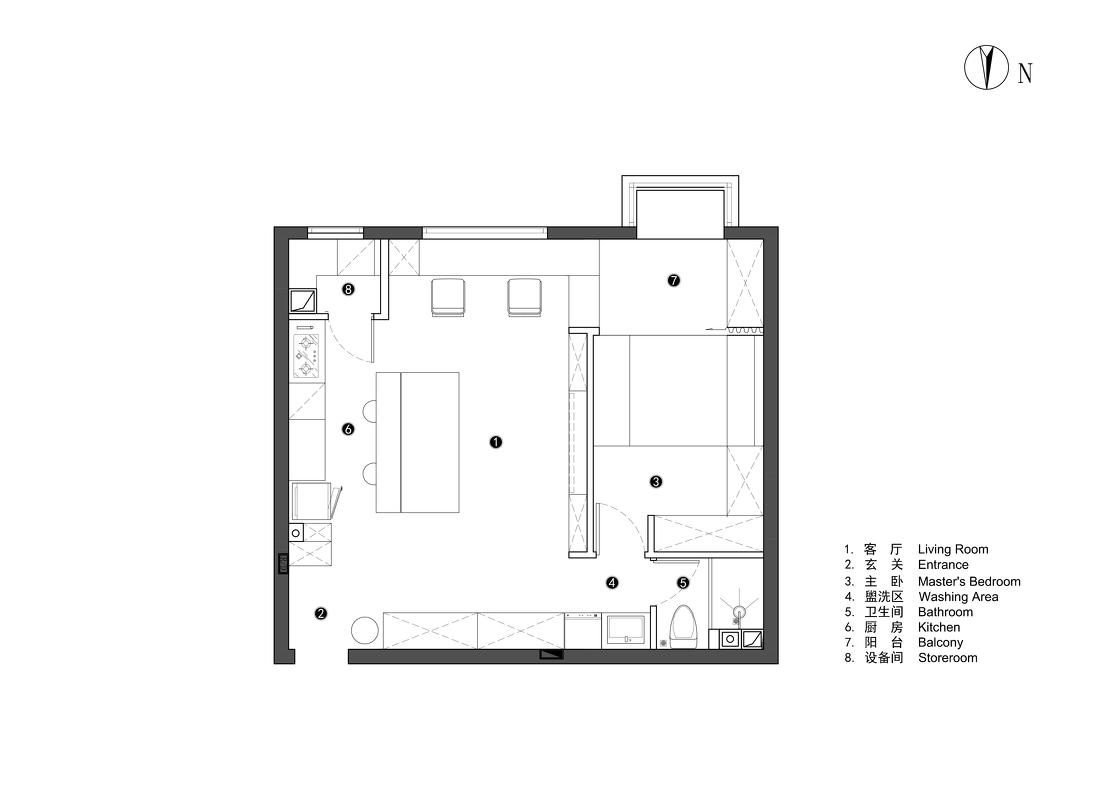 牛油果绿轻复古家居设计-65