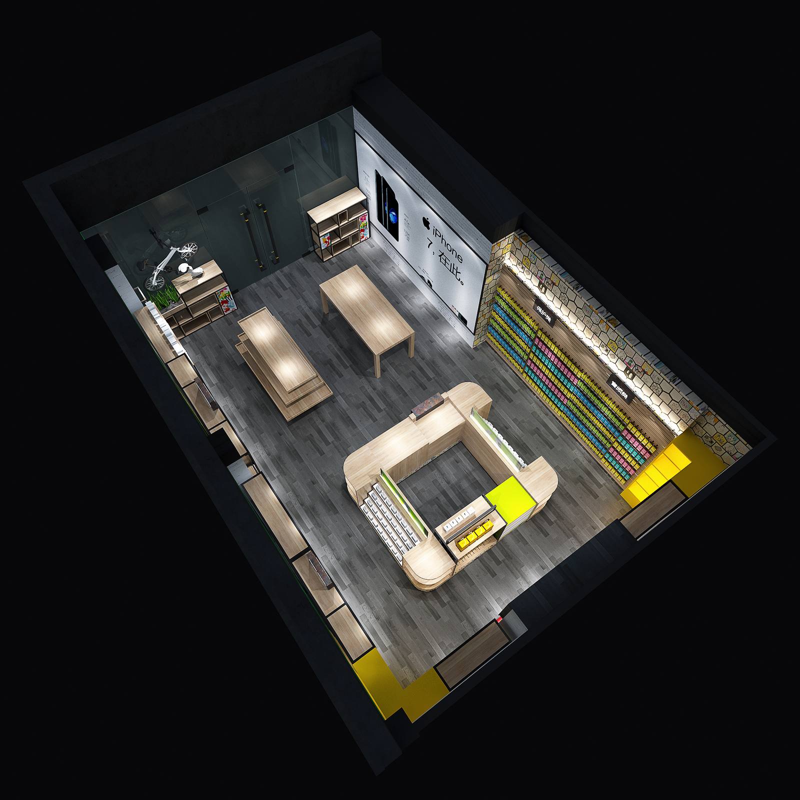 无影空间设计打造乔威石家庄太和大厦临街店-18