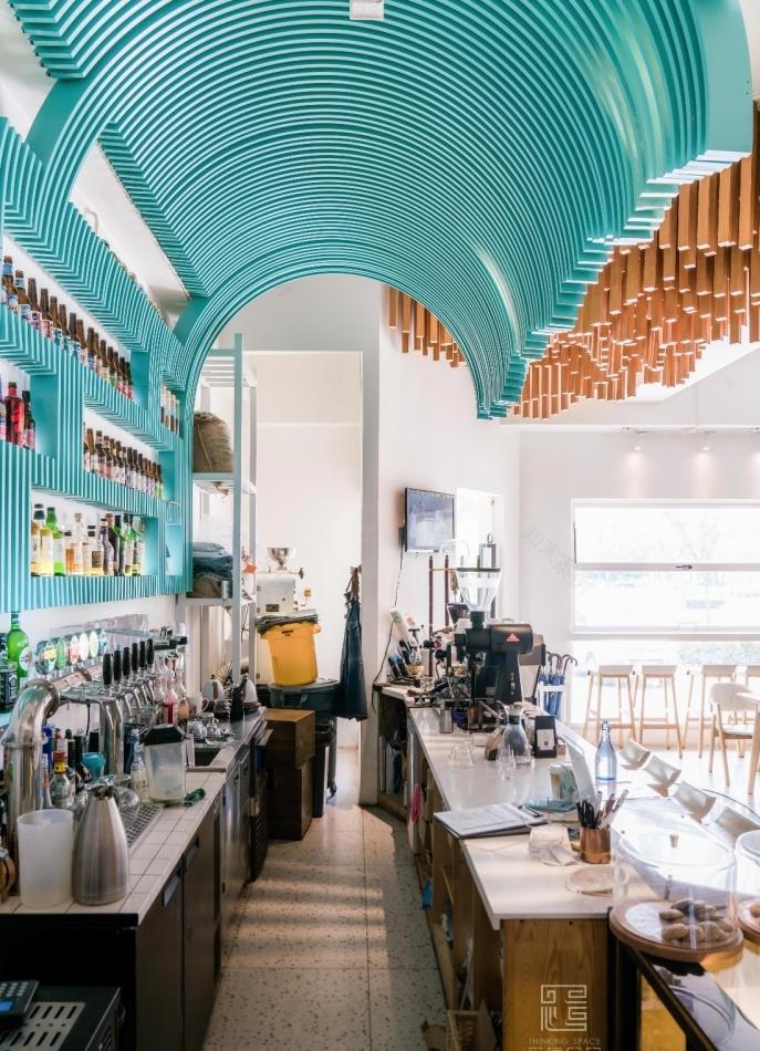 深蓝坊咖啡馆的浪花空间-4