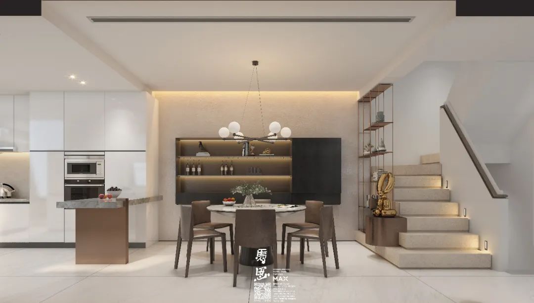 马思设计 | 现代风别墅,艺术与生活的完美融合-28