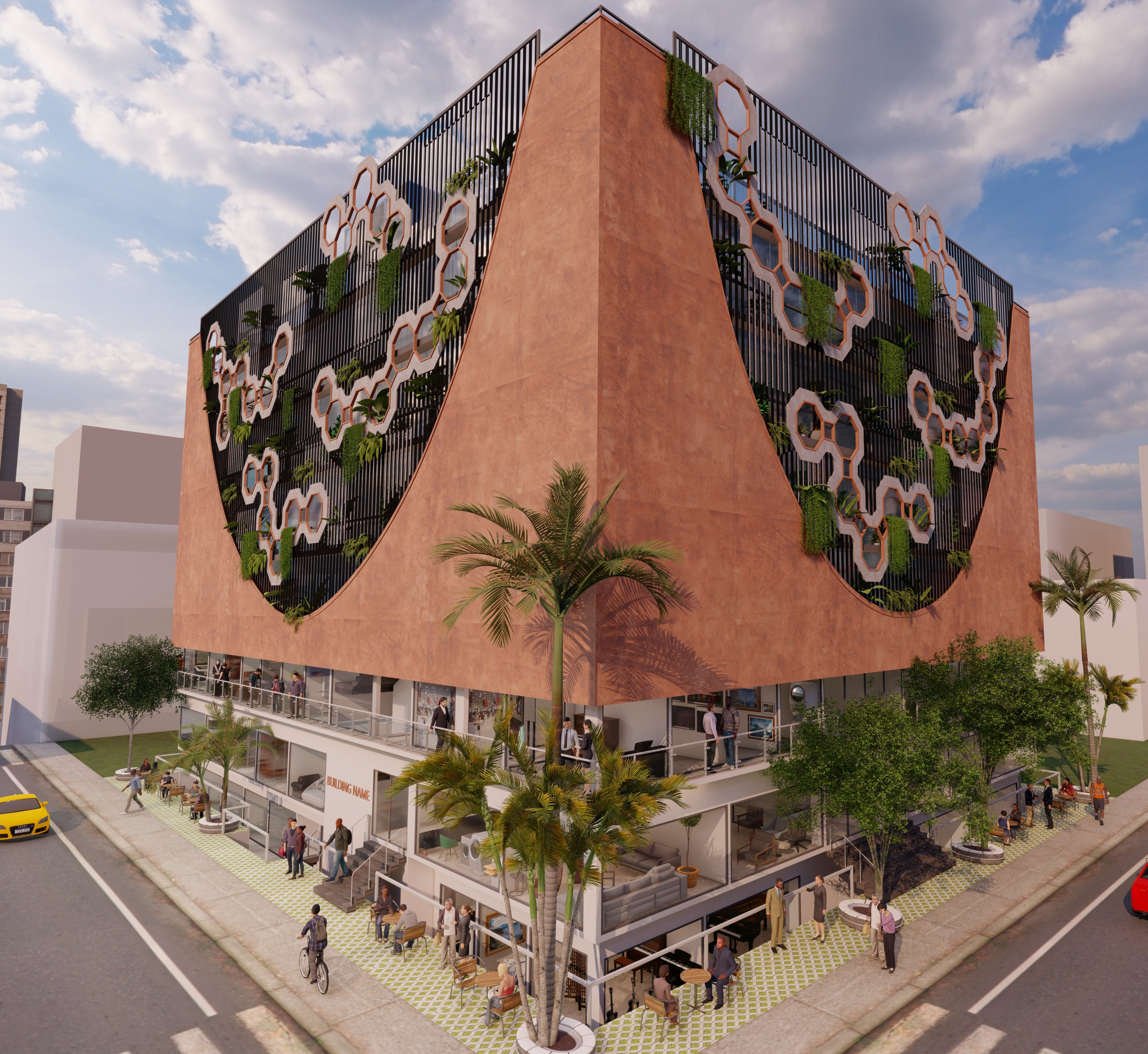 Veiled commercial comple·丨印度班加罗尔丨A.J Architects-13