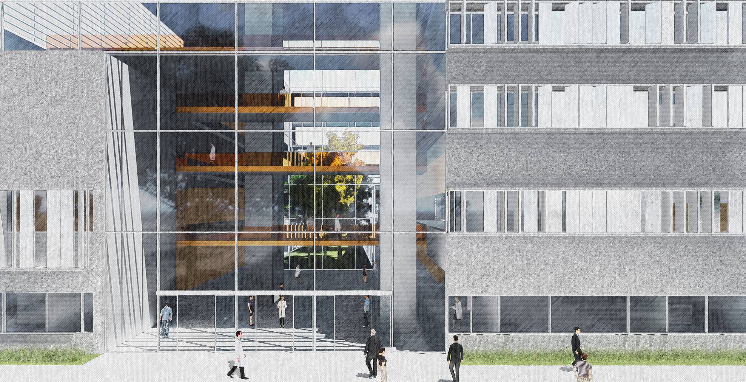 Caen大学医院翻新及扩建项目丨FranceCaen丨Ateliers 2,3,4,-34