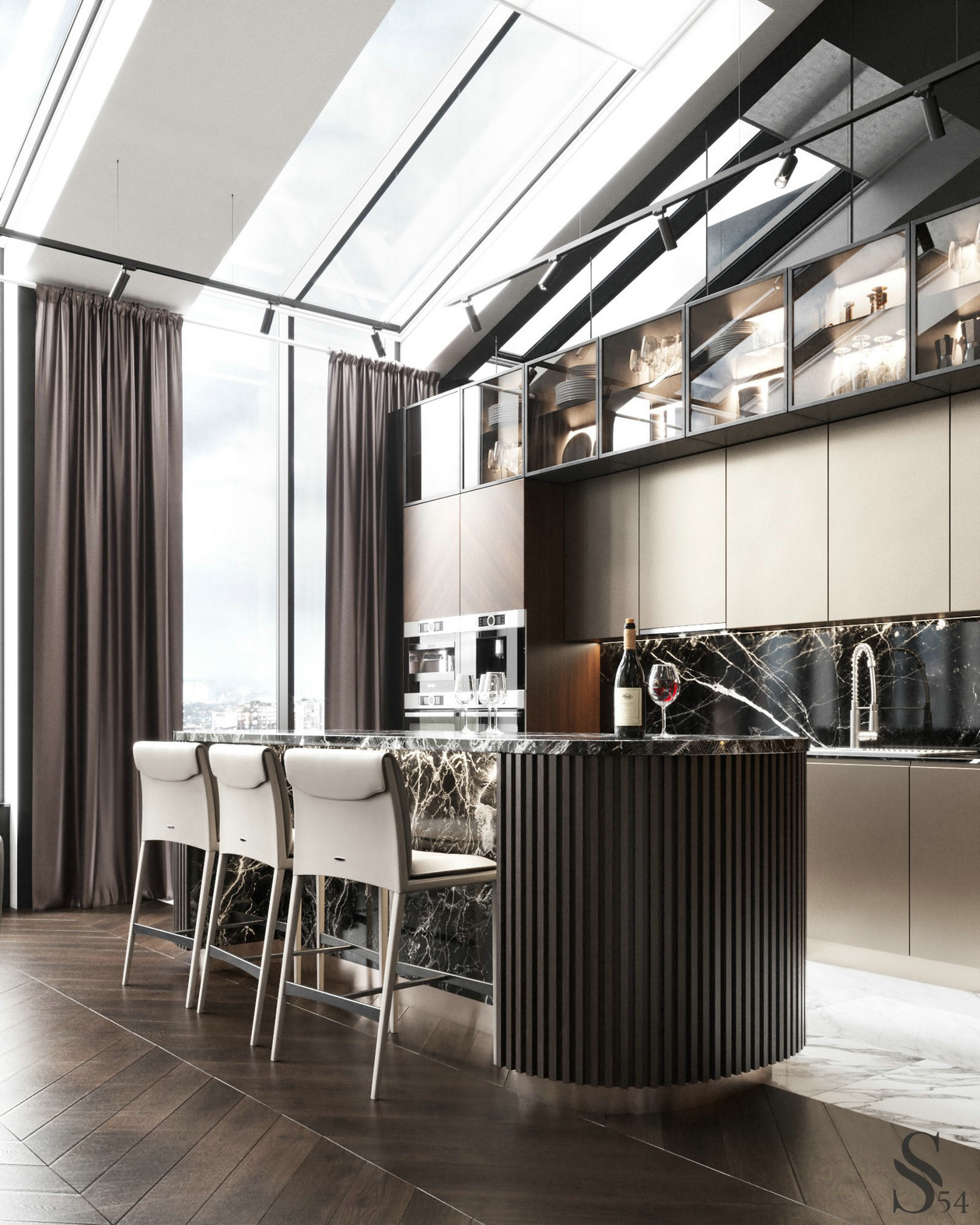 奢华混搭，展现豪气空间-3