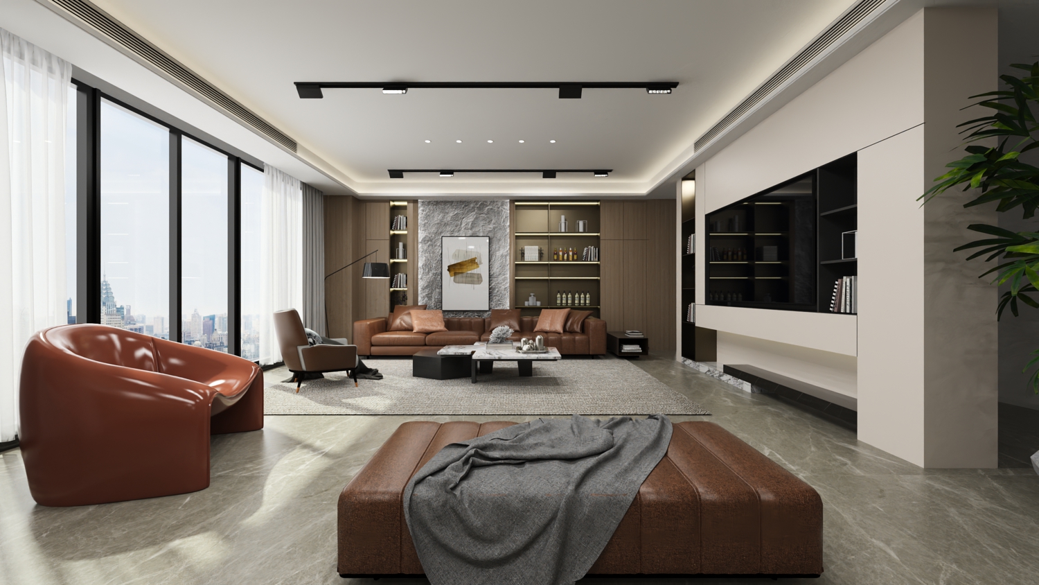 智能科技公司领导会客层-2