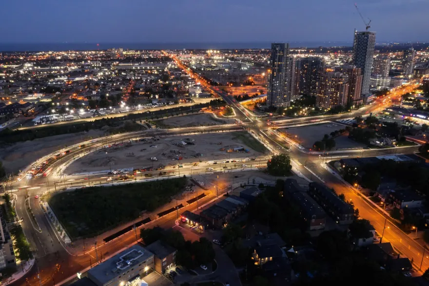 Six Points Interchange Construction-21