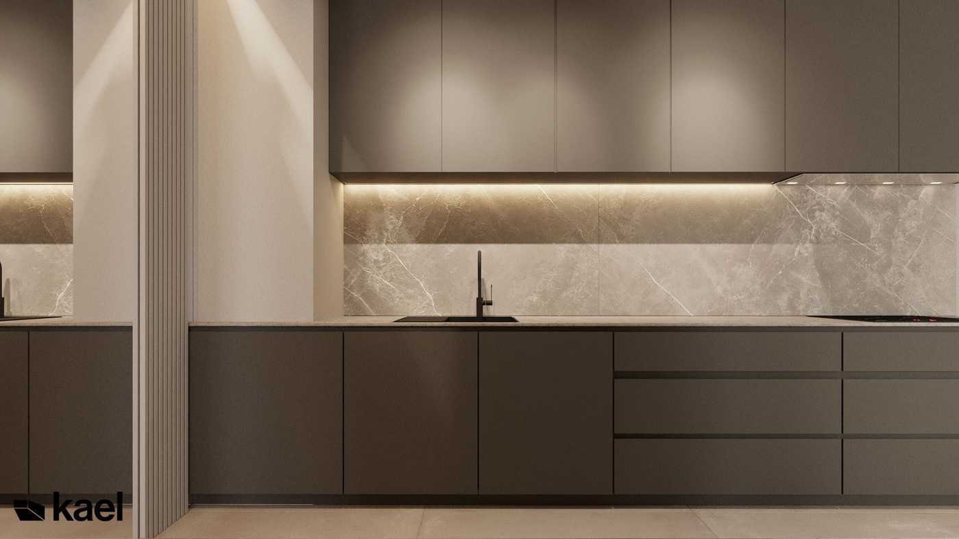 Проект 3к квартиры 90 м2 с вариантами планировки студии - Фото интерьеров-44