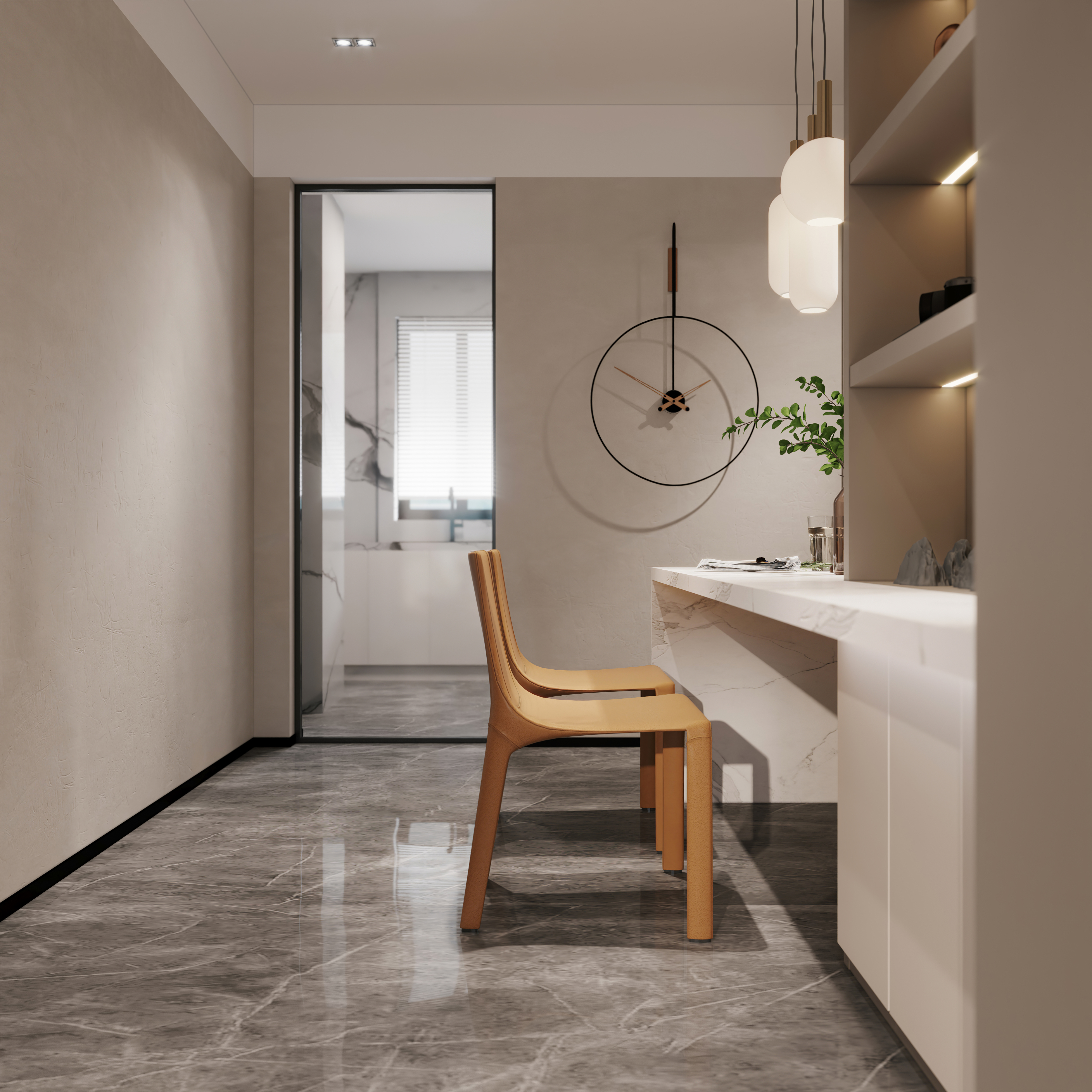 杭州现代简约低奢空间设计-16