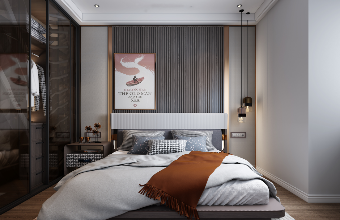 现代轻奢复式楼设计-6