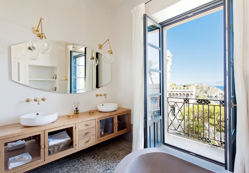 色彩斑斓的现代地中海风格 | 意大利陶尔米纳度假别墅-14