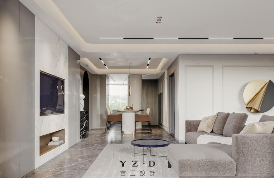 210㎡五室改三室,现代简约风家居设计案例解析-15
