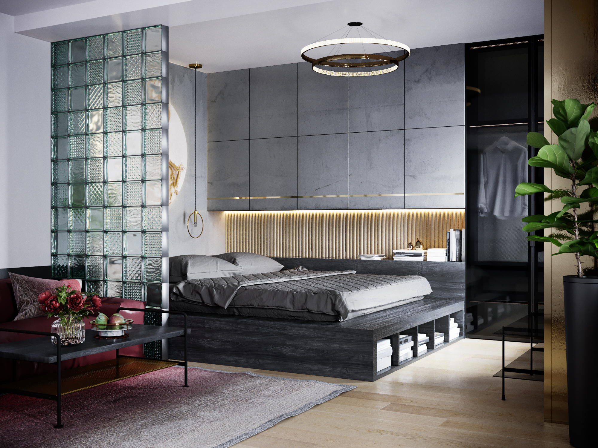 Modern Living-BedRoom-1