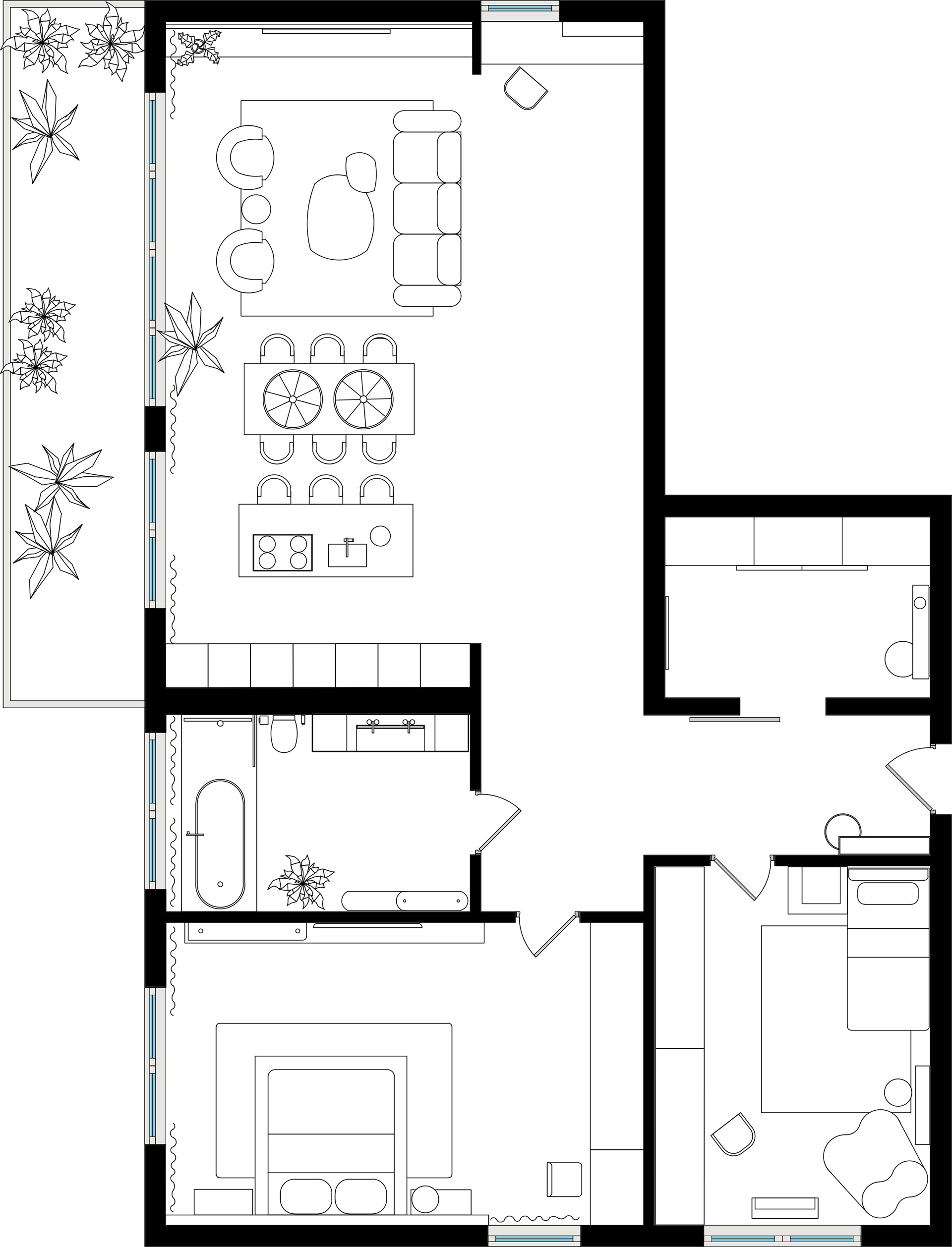 低饱和度的空间感，170㎡现代极简风魅力-21