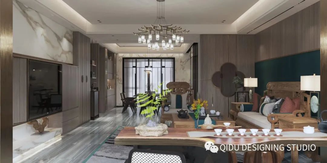 风动清辉 · 法式自然主义城投广场住宅设计丨器渡空间设计-58