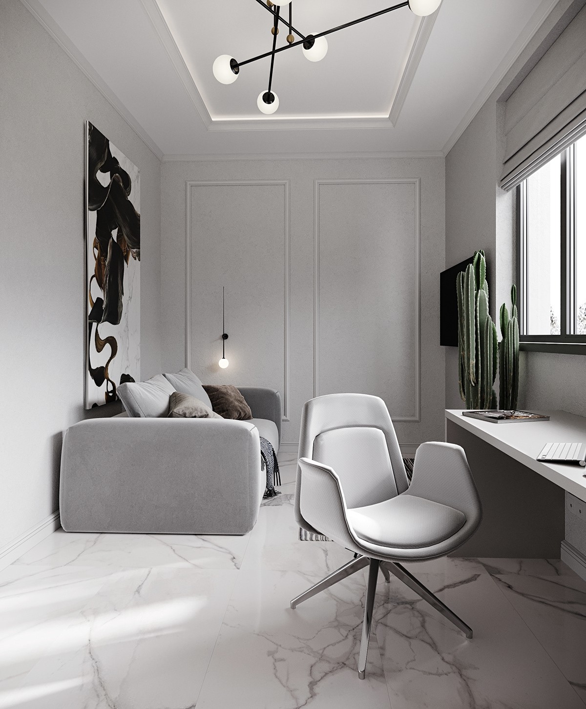 300平方米--浅色系空间设计-9