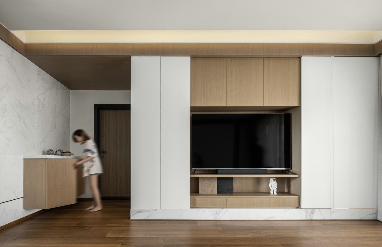 湖畔新城 180㎡精简大平层设计丨中国惠州丨梯云空间设计-4