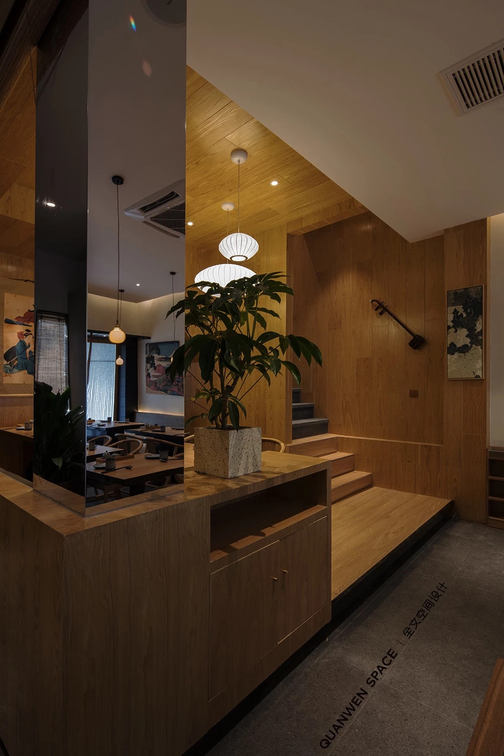 《鹿岛》日式料理 | 现代禅意融合传统美学的餐饮空间-43