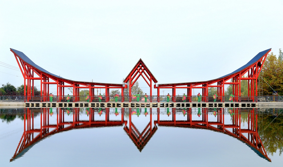 山头村凤凰山山门与舞台设计,淄博 / 房木生景观+中国乡建院城乡共生总工工作室-15