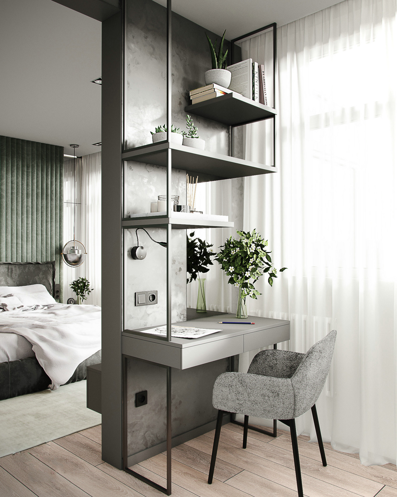 绿意盎然 | 揭秘灰绿色家居设计的魅力-13