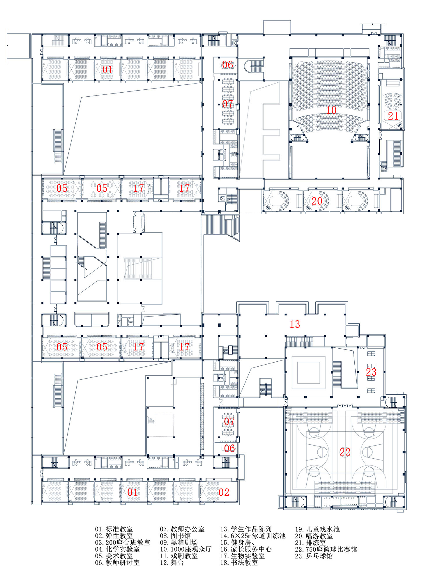 邹平市渤海实验学校丨中国山东丨山东建筑大学建筑城规学院象外营造工作室-91