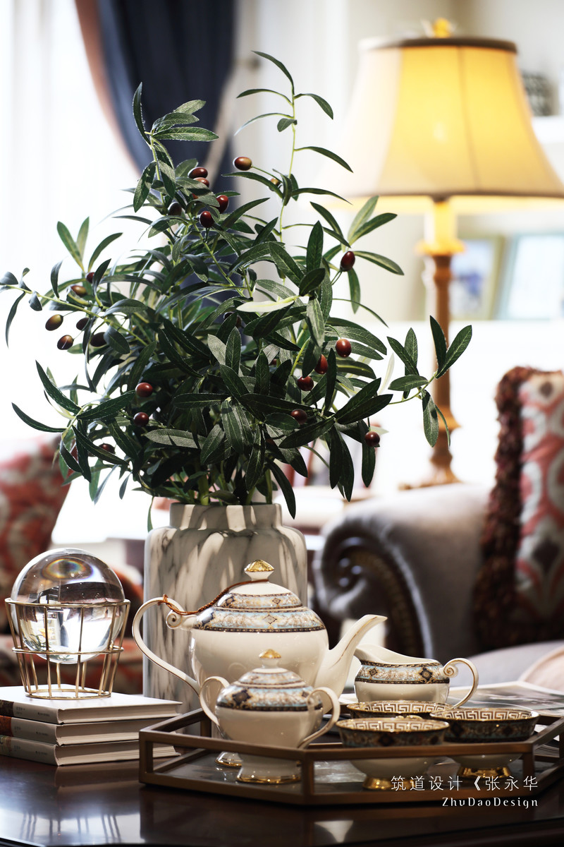 豪气美式全屋丨筑道设计-9