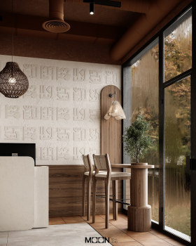咖啡馆设计

注：Desgin可能是拼写错误，正确的应该是Design  丨Moon Studio