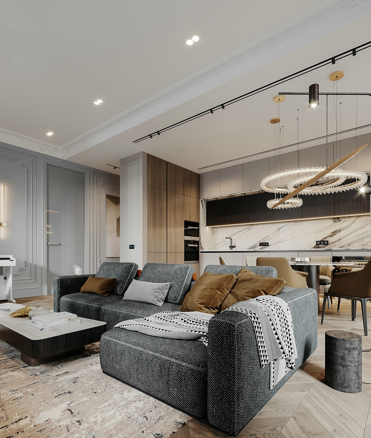 123㎡大平米住宅设计-3