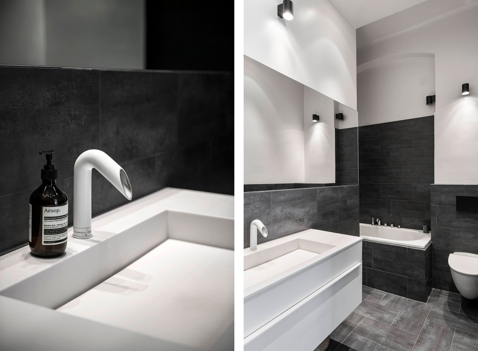 193㎡黑白两色的极简优雅家园-34