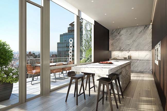 纽约麦迪逊大道豪华顶层公寓丨美国纽约丨ODA Architecture-10