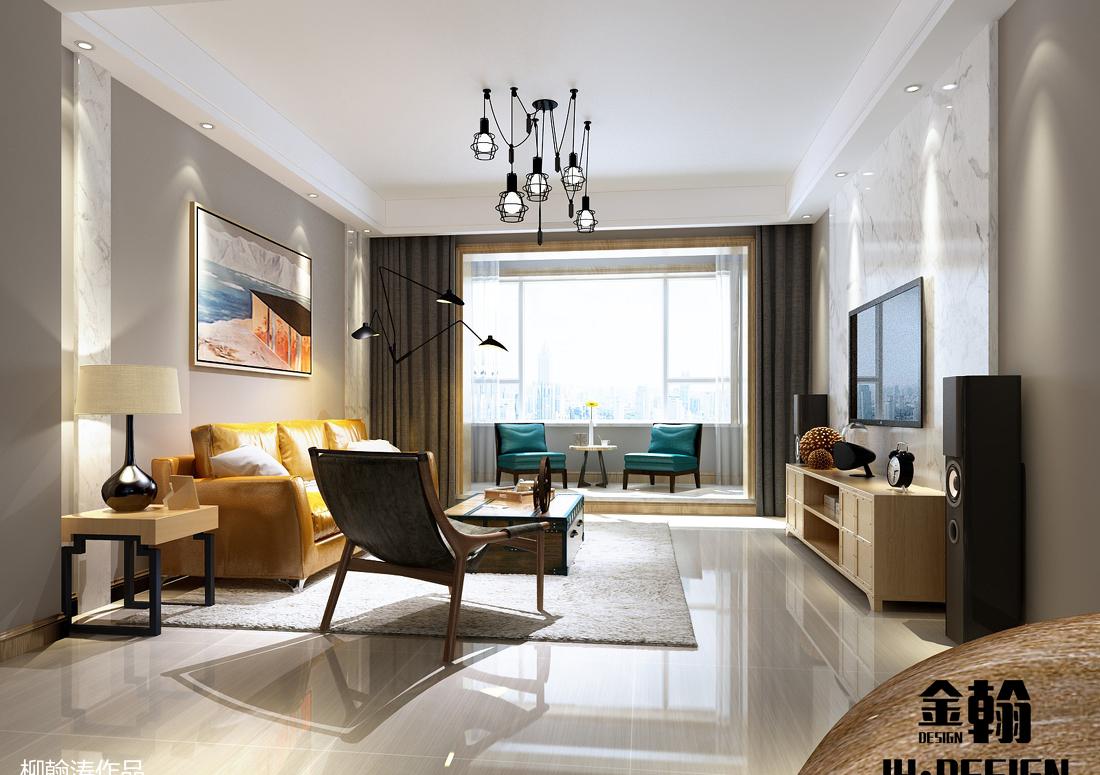 金宇都市公馆 现代简约风格室内设计-4