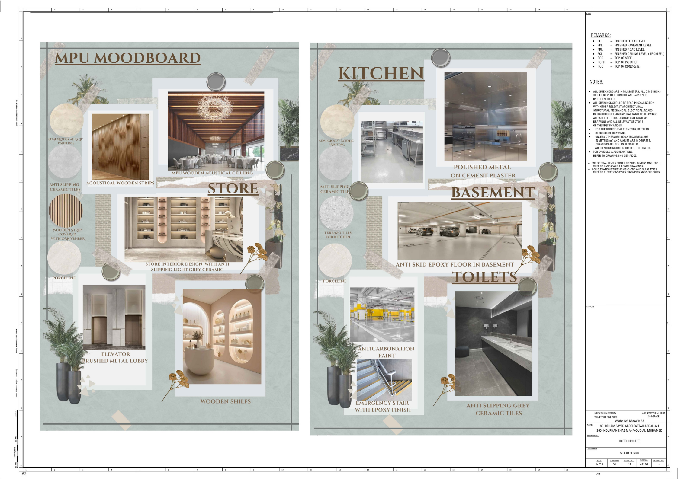 RENOS(3  STARS HOTEL)技术绘图项目丨赫勒万大学美术学院建筑系-10