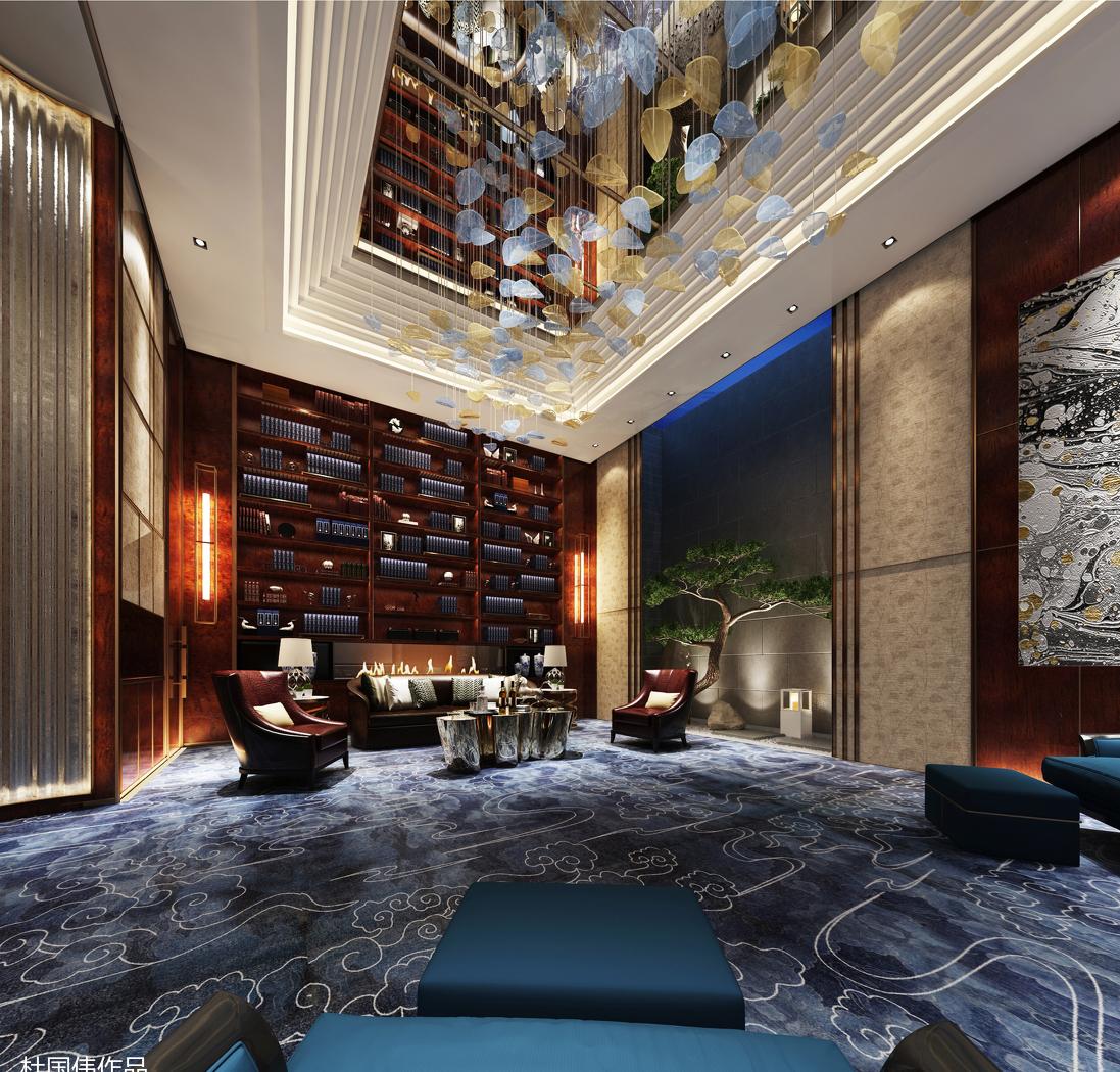 西安高新大都荟顶层办公会所设计-11