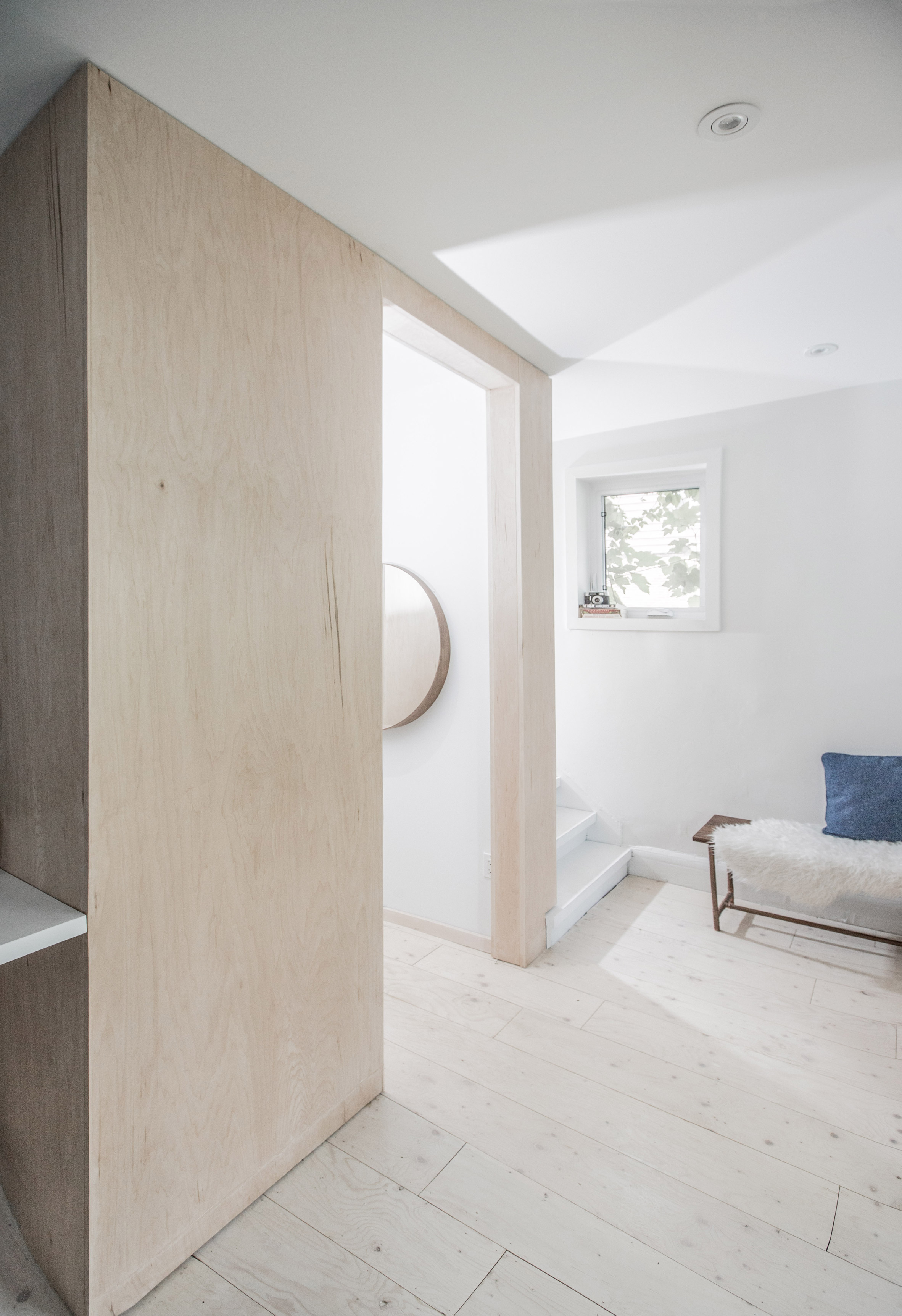 StudioAC inserts plywood unit complete with dog bed into Toronto home-12