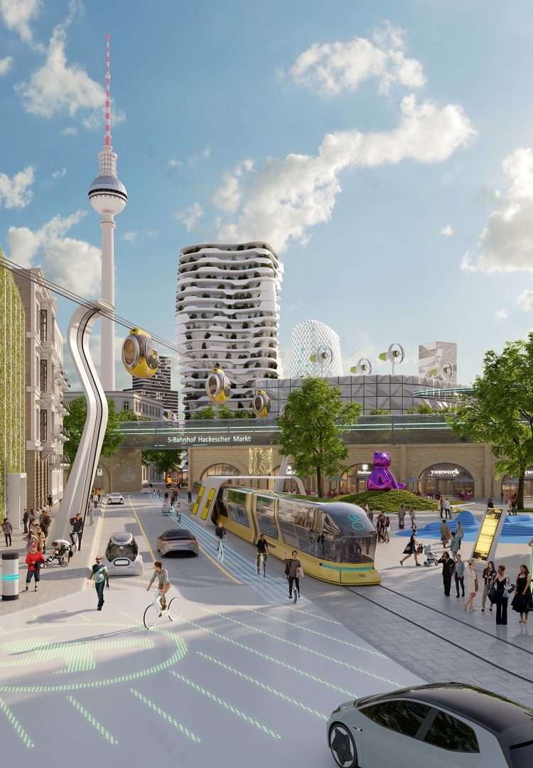 Zukunftsszenario Berlin(柏林未来情景)丨德国柏林丨xoio(3D设计及沟通等:Peter Stulz)-25