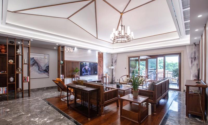 浩天_小萌牛 180 平中式居所 | 古韵简约,生活情趣满溢-0