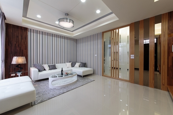 上海实创装饰 静安区120平老房翻新自然通透温馨三居室-5