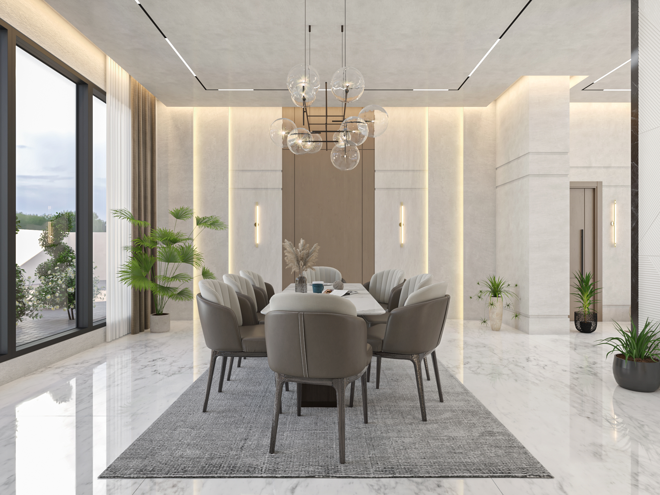 Modern villa - living-9