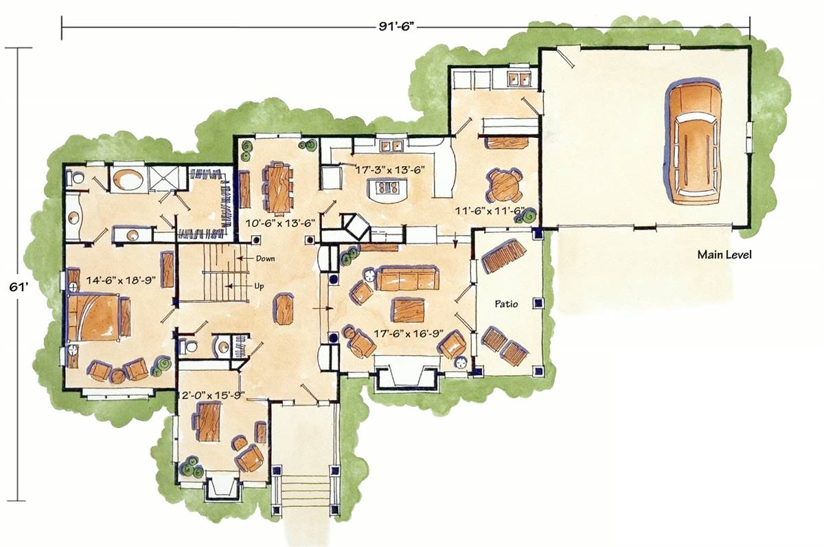 传统两层房屋设计方案3135-14