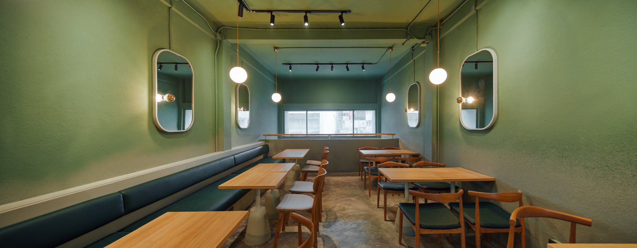 曼谷绿色森林里的简约艺术咖啡厅丨泰国曼谷丨Taste Space Co.,Ltd.-13