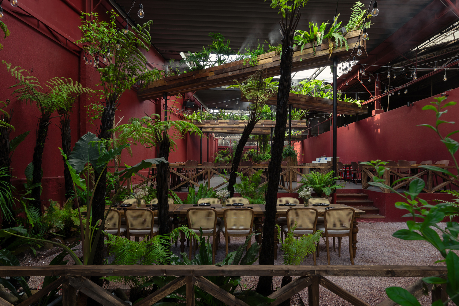 越南热带森林餐厅丨越南胡志明市丨Human+ Architects-15