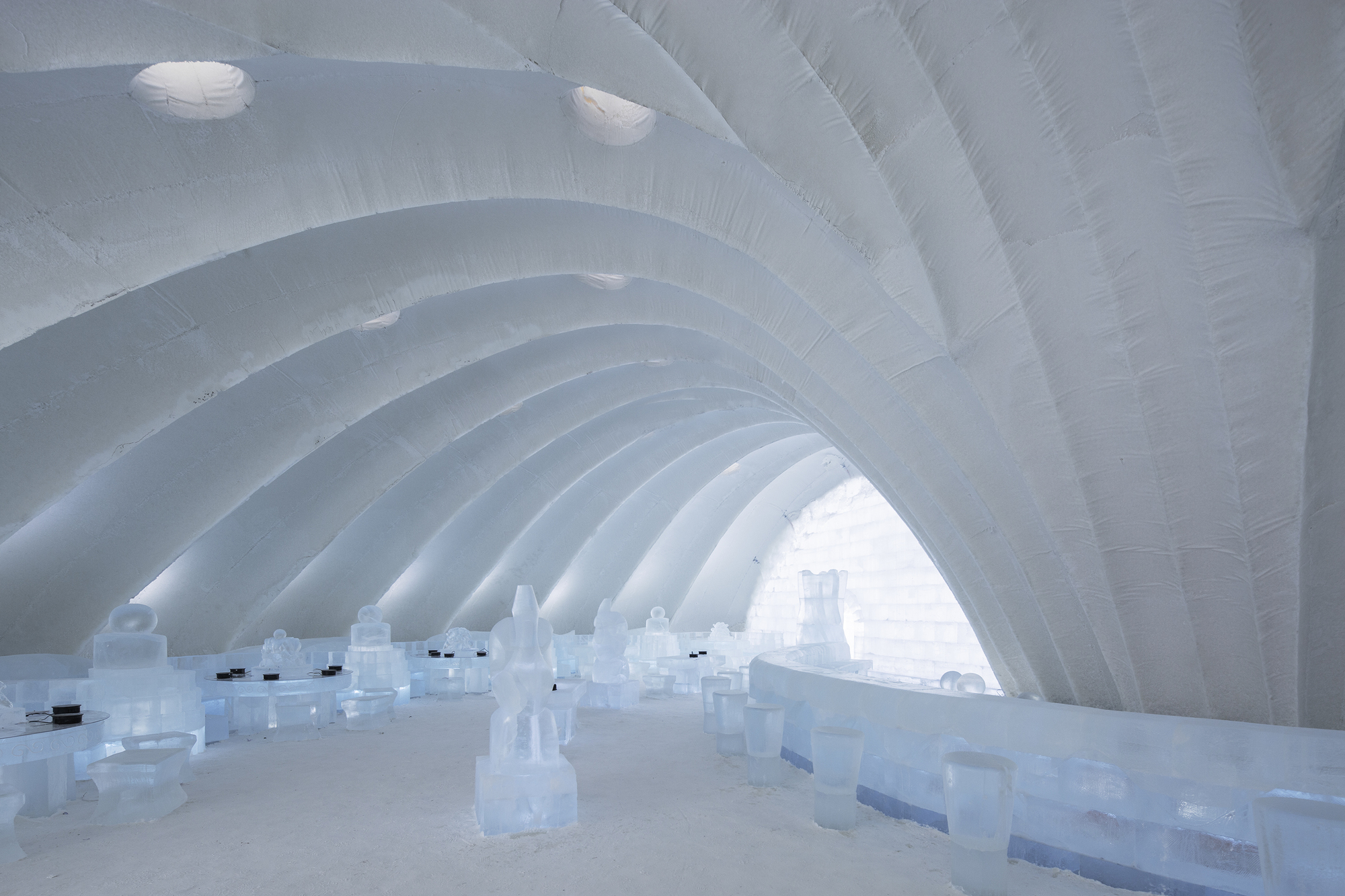 Ice Restaurant, The 21st ICE& SNOW WORLD / International Ice Snow Architecture Innovation Research Center + Architecture School, Harbin Institute of Technology-26