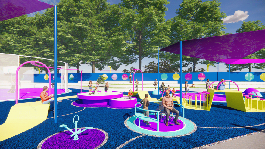 Waller Park(沃勒公园)包容性游乐空间-20