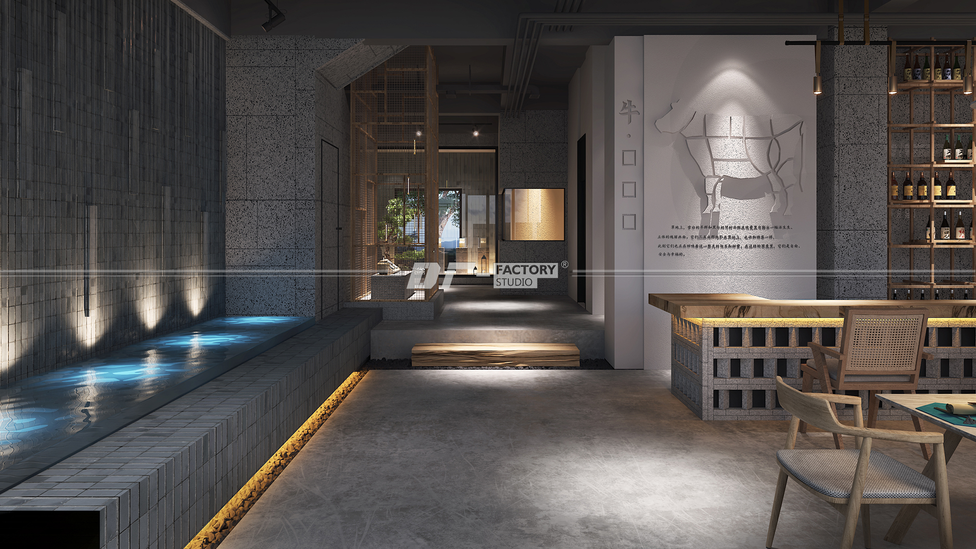 曲靖艺术餐厅设计丨中国曲靖丨鱼骨设计-7