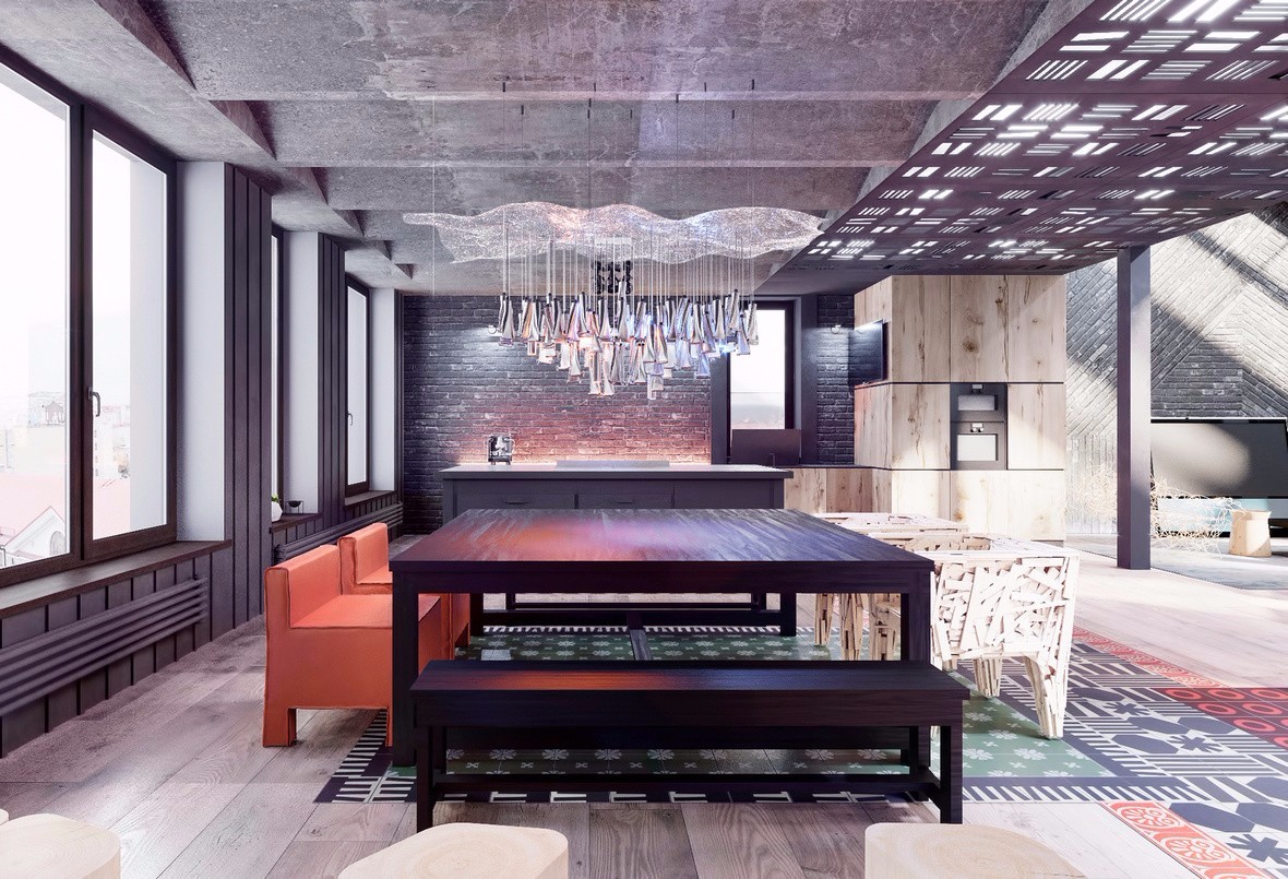 乌克兰工业风别墅-3