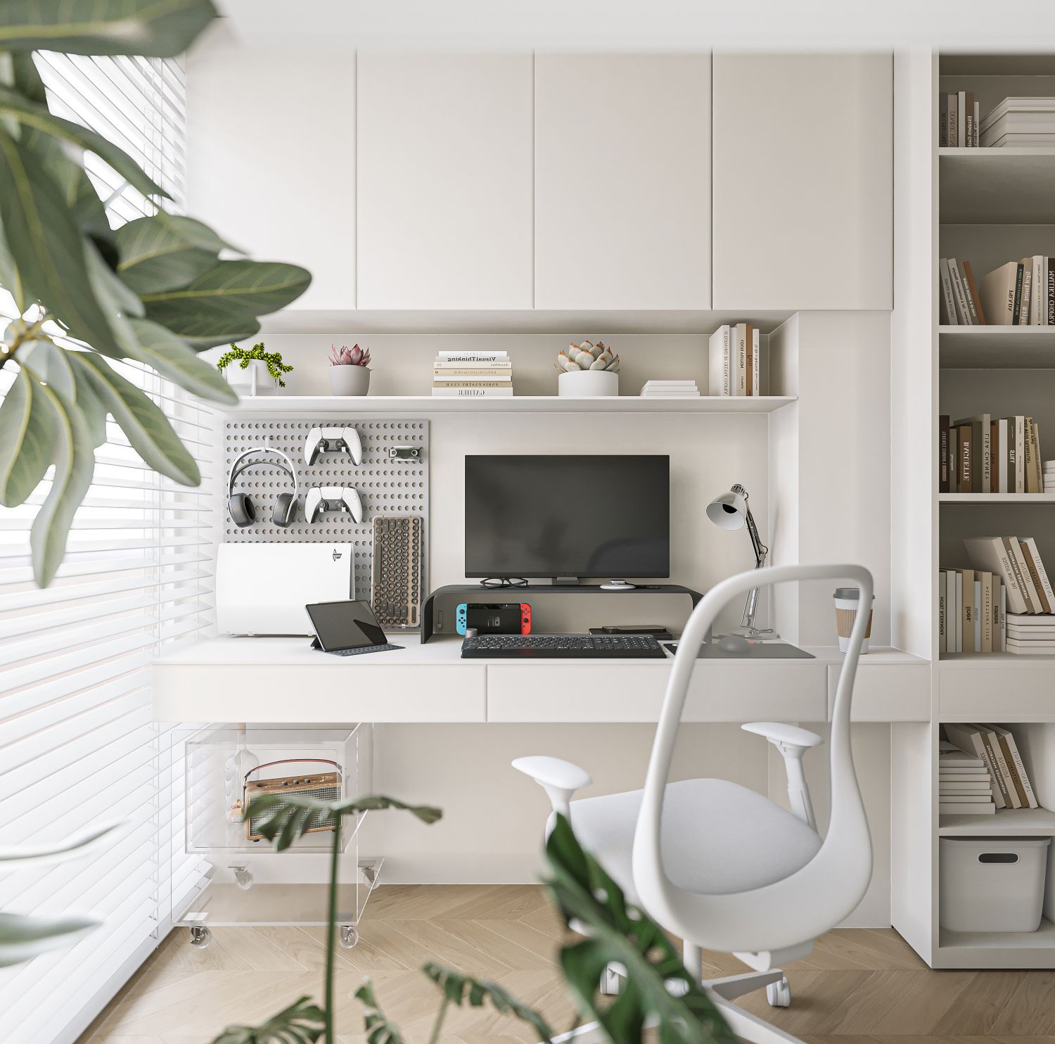 奶油色包豪斯小宅设计-13