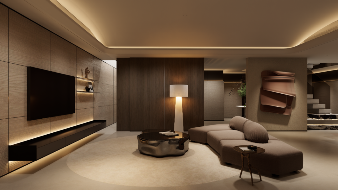 MORNING·私宅|金沙大境湾300㎡轻奢跃层，都市新贵的艺术栖居。-12