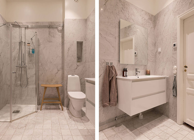 斯德哥尔摩优雅弧形窗公寓设计-27